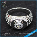 2017 china best selling new model 925 sterling silver ring with white zircon stone
